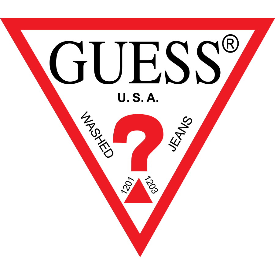 Guess logo shipping goods from the USA